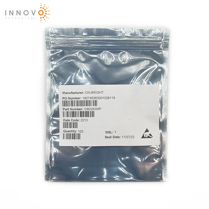 Original 100PCS OB2263MP OB2263 63 SOT23-6 Power Manager IC LCD display drive controllers