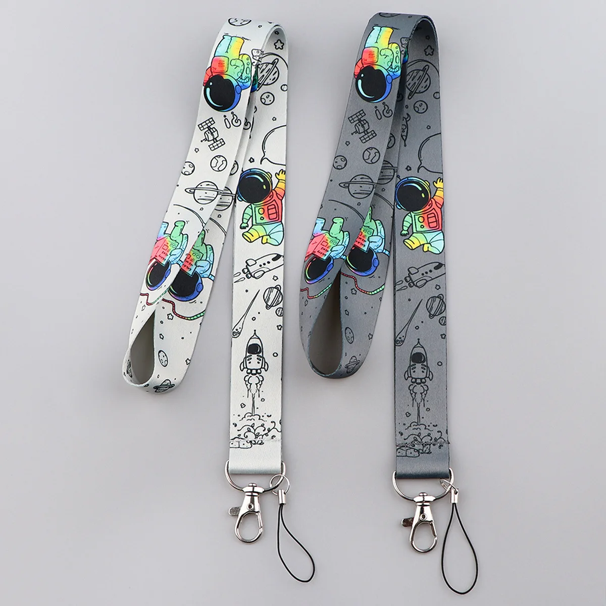 Wholesale Handmade Cell phone lanyard polyester double-sided printing long lanyard accessories mobile phone lanyard
