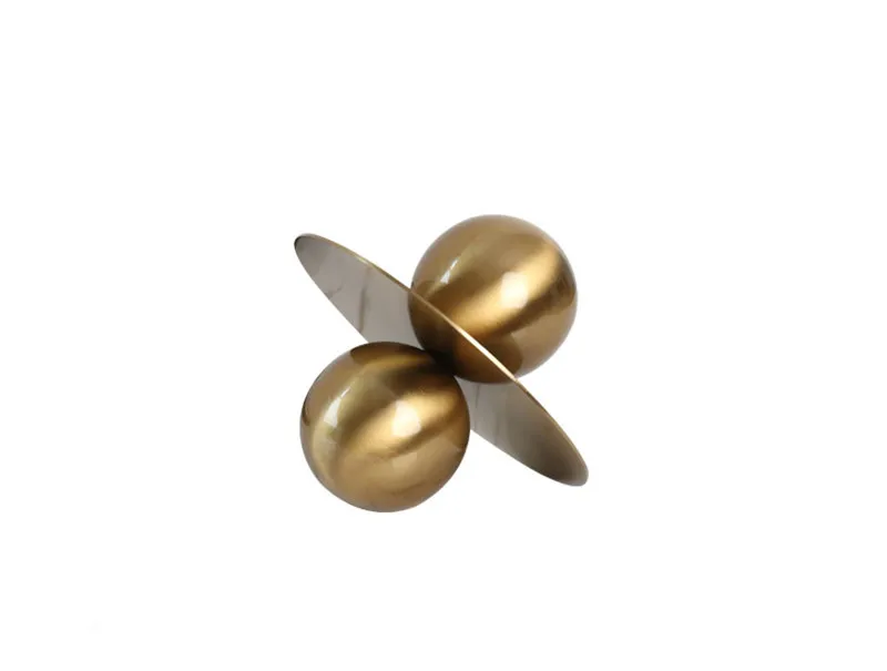 Modern minimalist metal spherical ornaments model room home living room  luxury creative art soft decorations