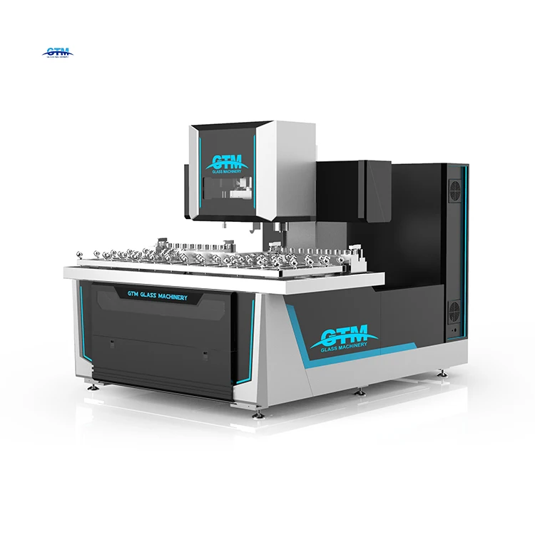 Cnc Automatic Glass Working Center Machinery For Milling Drilling