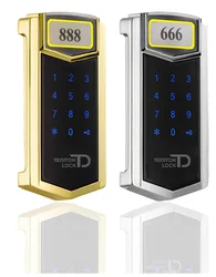 Tediton Digital Magnetic Cabinet Key Locks with Keypad and Smart RFID Silicone Bracelet