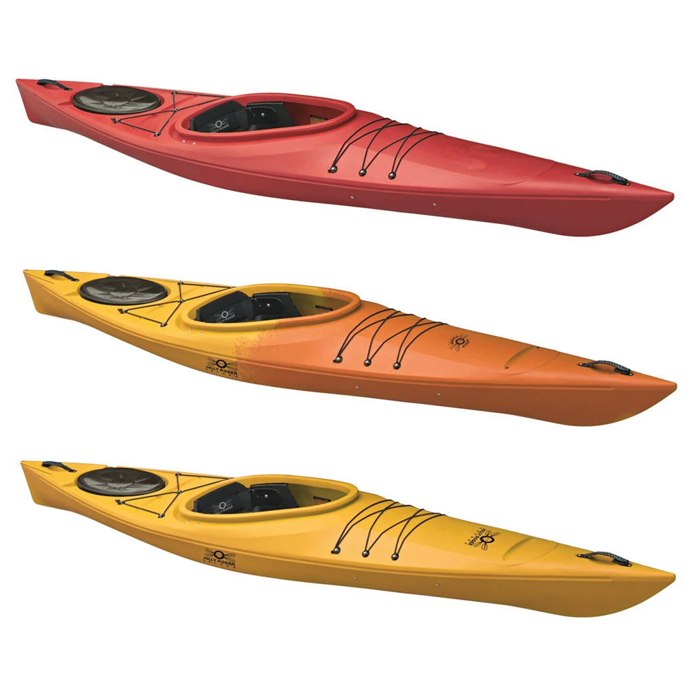 large cockpit three layers construction sea kayak hard single sit in kayak