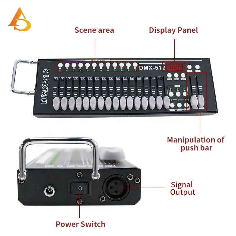 DMX512 Lighting Controller DMX Console For Disco Event Stage Performance Show Party  Wedding Bar