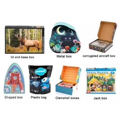 Make Your Own High Quality Puzzle Coloring Printed Paper Jigsaw Die Cut Landscapes Puzzle Pieces Production Printing