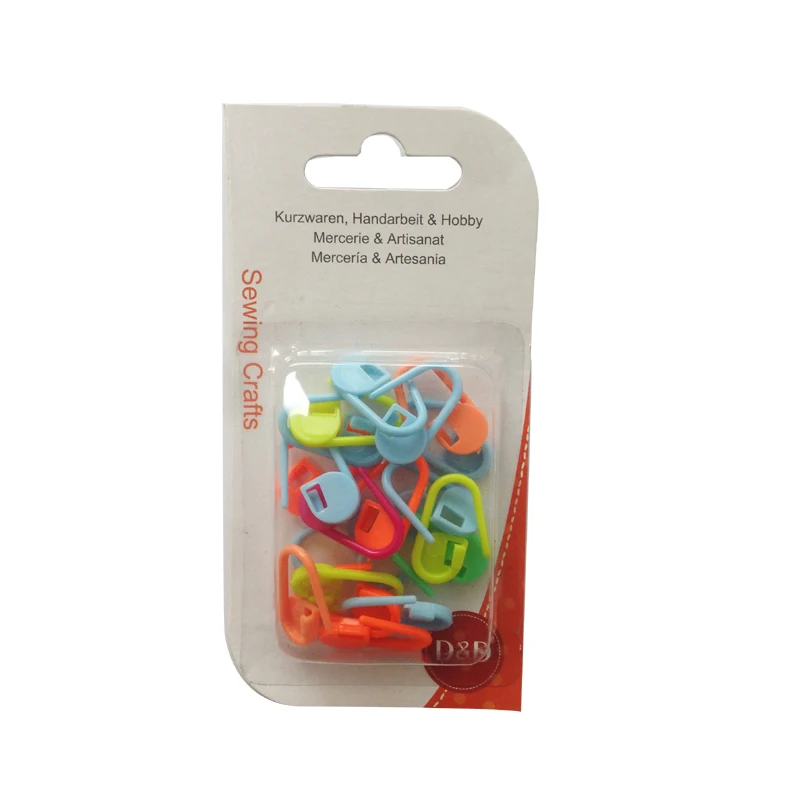 DD colorful Plastic Lock Pin Markers In Durable Case sewing tools safty pins