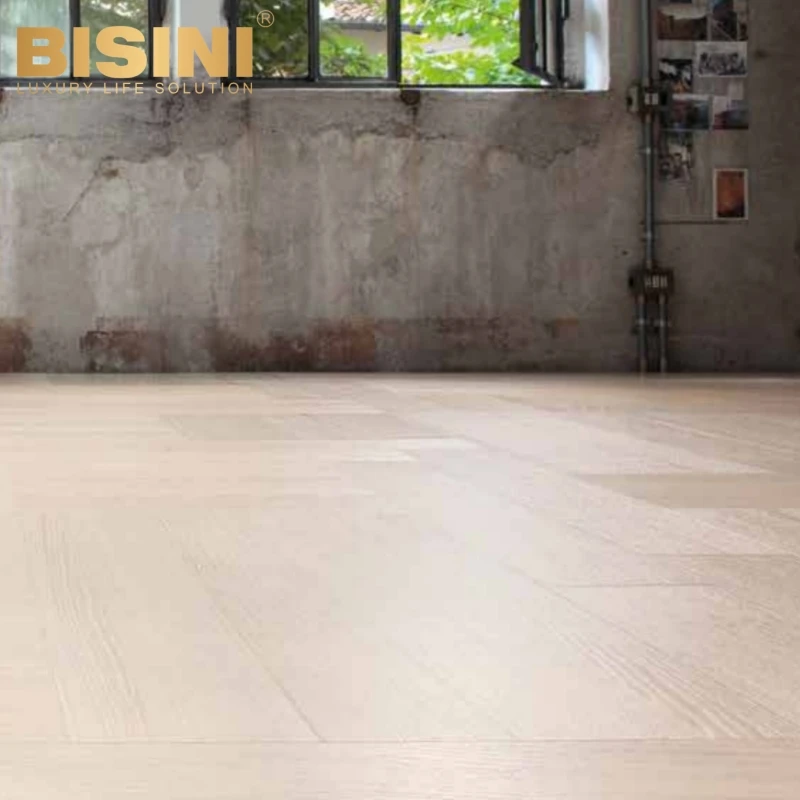 Modern Industrial Style Home Interior Decoration Oak Birch Alternation Stack Bond Parquet Engineered Wood Flooring