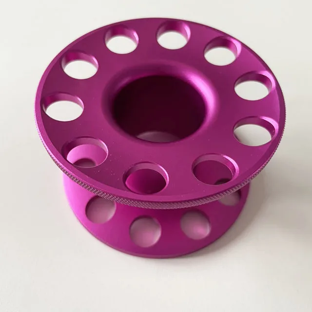 aluminum scuba diving finger reel spool