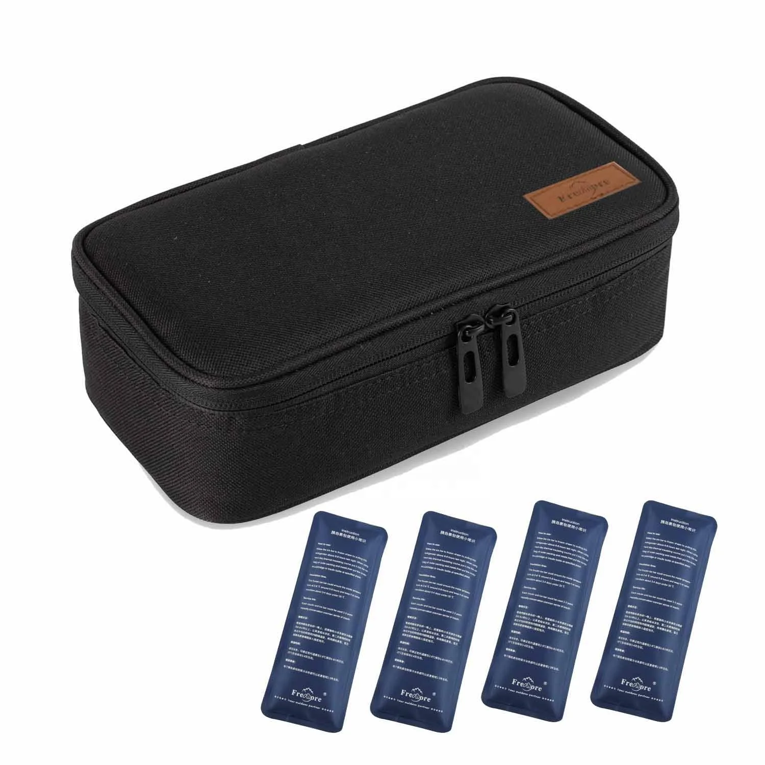 Custom Diabetic Organize Medication Insulin Cooler Case Insulin Cooler Travel Bag with 4 Ice Pack