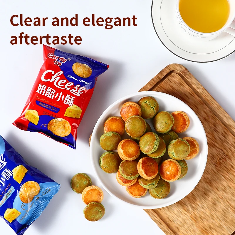 Confectionery cookies cheese matcha flavor biscuit Cookies Biscuits 220g/box