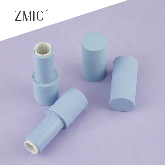 Empty round plastic lipstick tube blush stick packaging premium magnet lipstick tube custom colors matte lipstick
