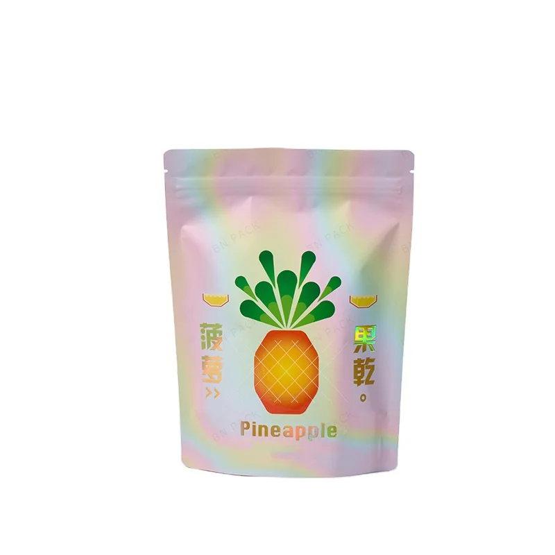 UV Spot Glossy Matte Finish Stand Up Resealable Recyclable Organic Chia Herb Packaging Bag