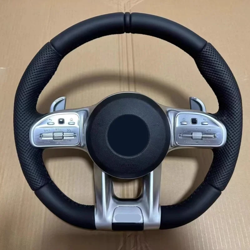 Full Leather Sport Steering Wheel For Mercedes Benz E S Class W223 C217 W213 W205 W206 W212 W213 C238 S400 S450 SL63 AMG