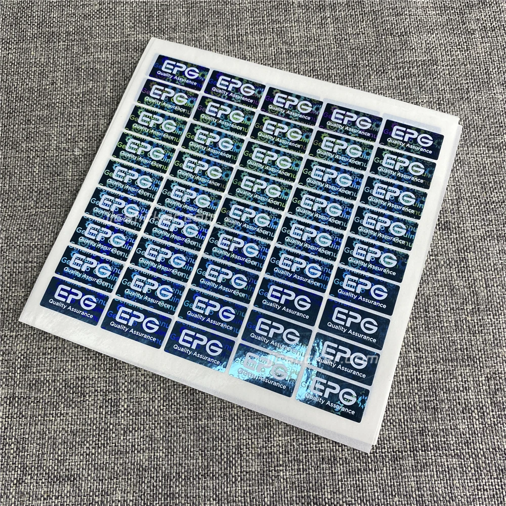 japanese decorative customizable logo high quality self adhesive decal sheet 100pcs printable inkjet holographic sticker paper