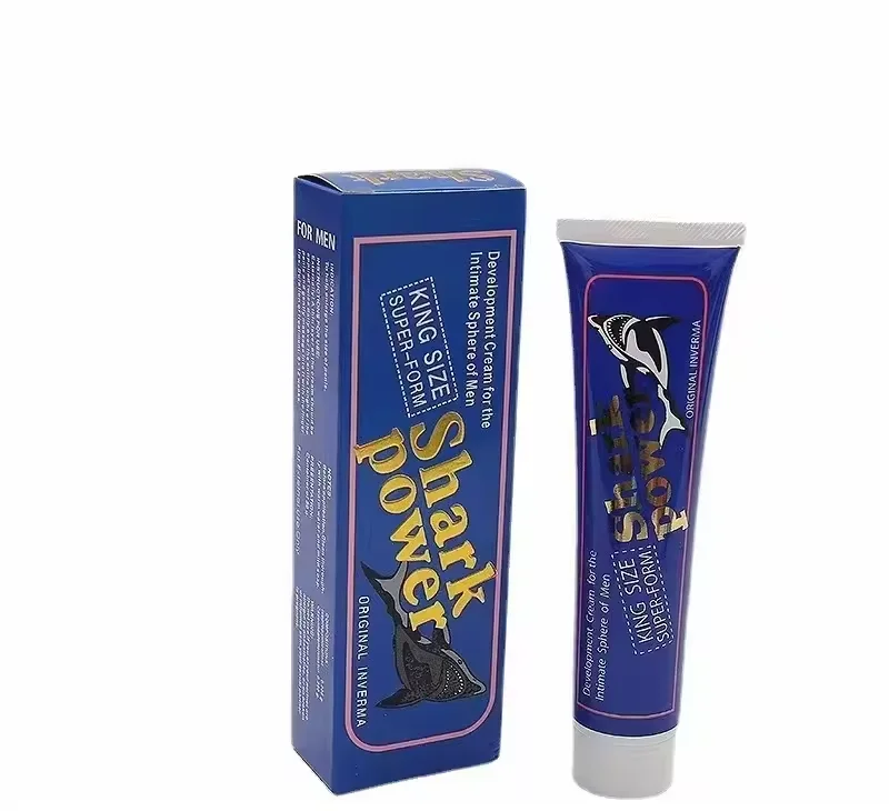 High Quality Adult Products Regain Confidence Male With Topical Massage Augmentation Shark Power Cream Body Care Cream For Men