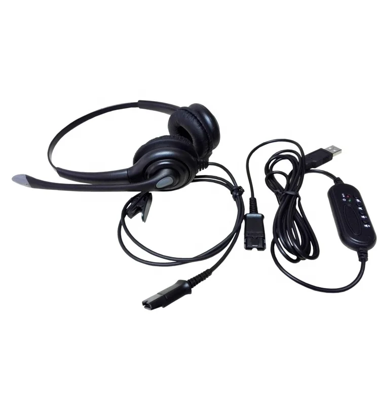 Best Selling Binaural Telephone Headset Call Center USB Headset