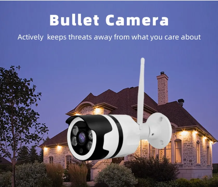 1080p HD Security Camera  CCTV  Wireless Wifi IP Outdoor Camera