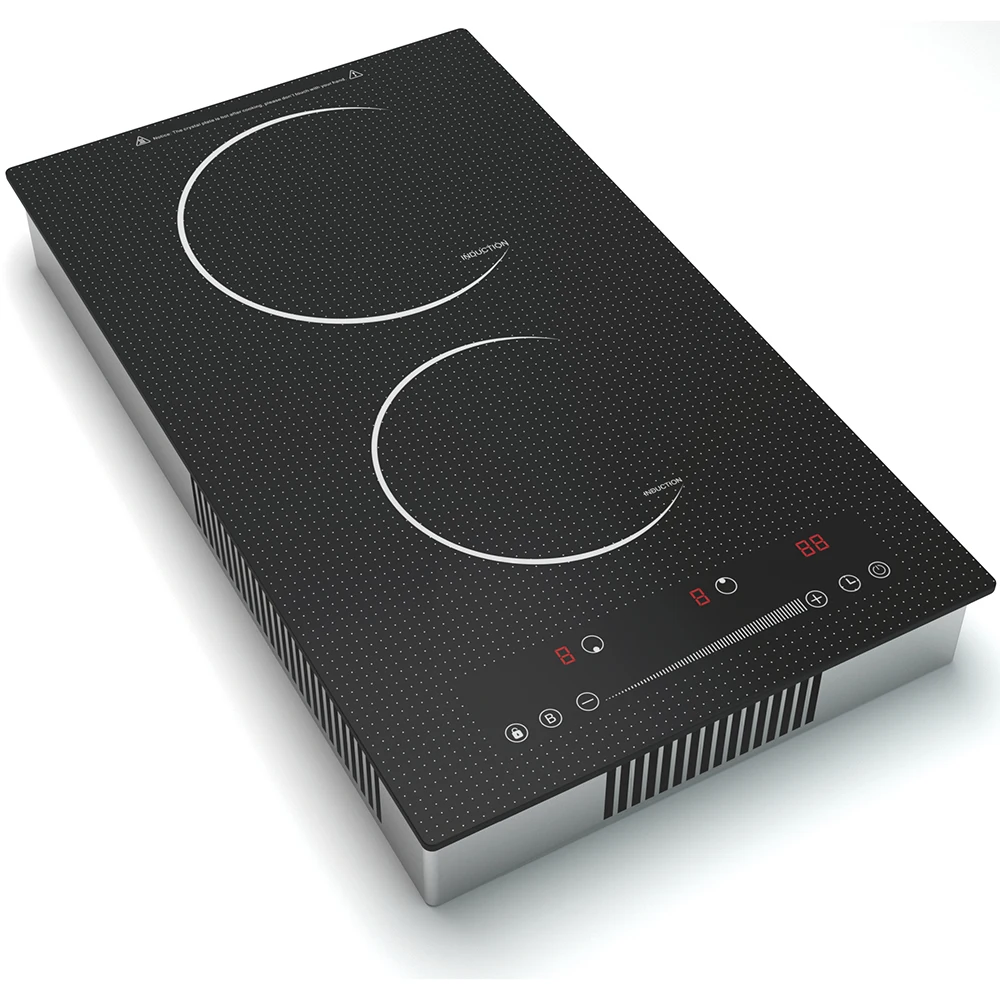 Hot Selling New Model Multi-function 3500W Energy Saving Touch Control Double Induction Cooker Built in