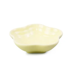 Creative Ceramic Cherry Blossom Saucer Glazed Small Dishes Dip Bowl for Dinner