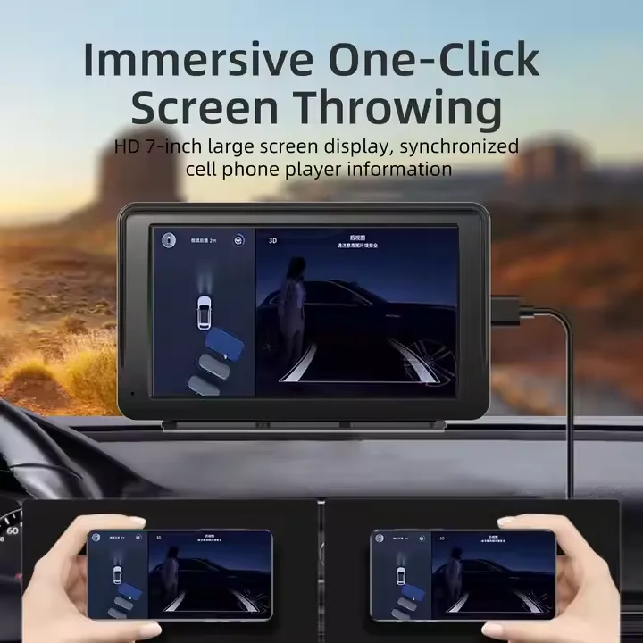 Touch Screen Autoradio Car Video 2.5D Player Gps Navigation Multimedia System DVR MP5 Carplay and Android Auto Radio