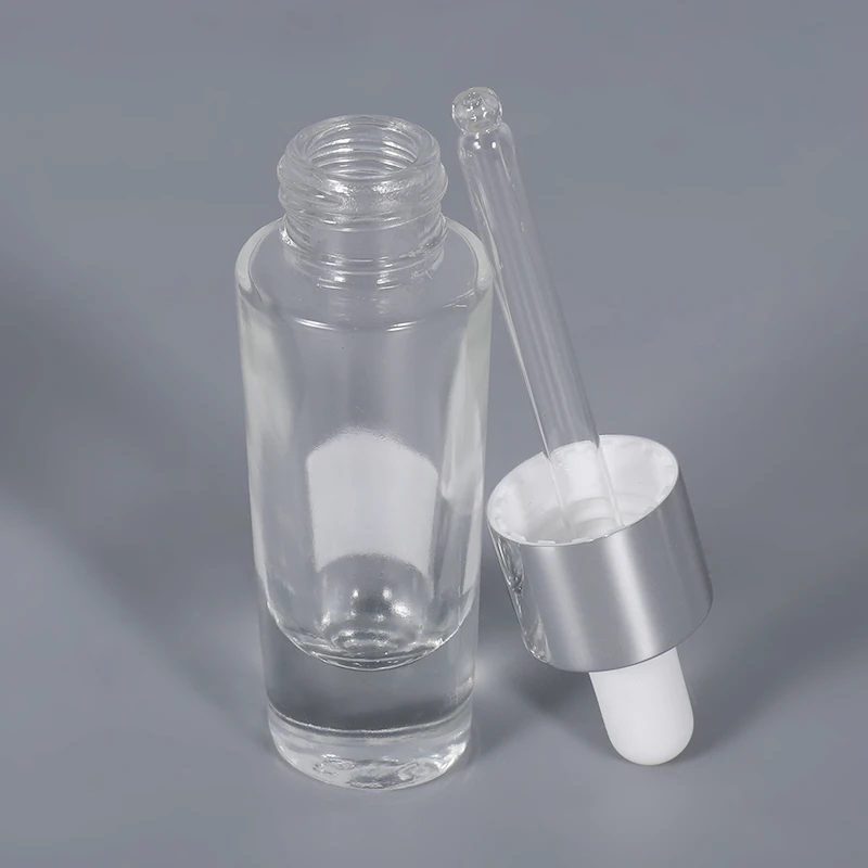 Hot selling 15ml 30ml 50ml essential oil essence clear glass dropper bottle