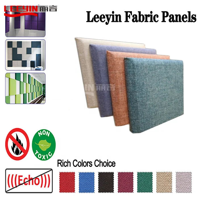 Leeyin Theater Cinema Acoustic Wall Panel Sound Absorption soundproof fabric acoustic panel