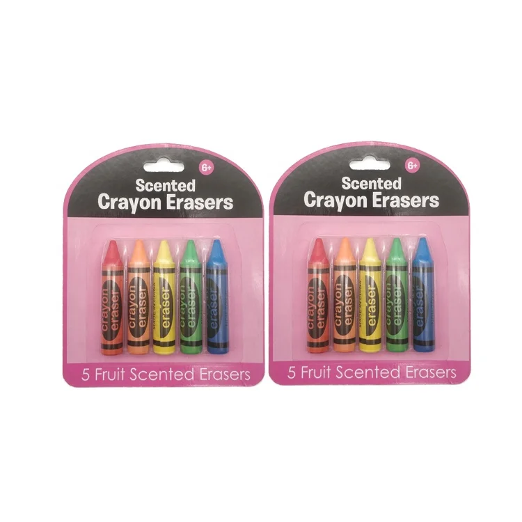 STASUN  Stationery Scented Eraser Fragrance Crayon Shape Eraser Gift Rubber Eraser