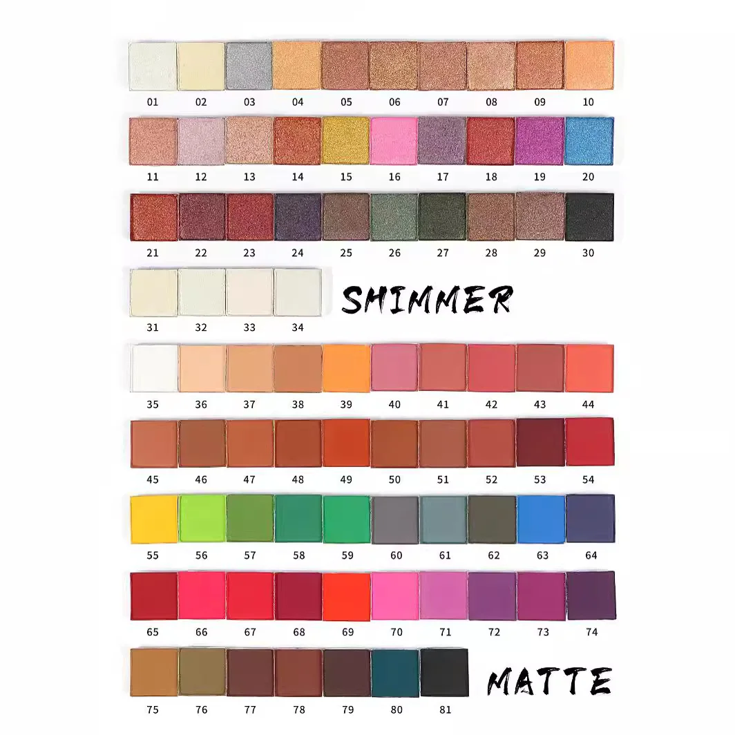 Eye Makeup Palette Glitter High Pigment Eye shadow Matte Shimmer Vegan Eyeshadow Palette