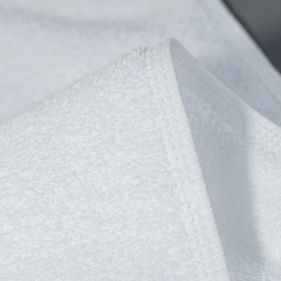 Custom hotel white bathroom bath towel set wholesale cotton hotel hand square towel custom logo