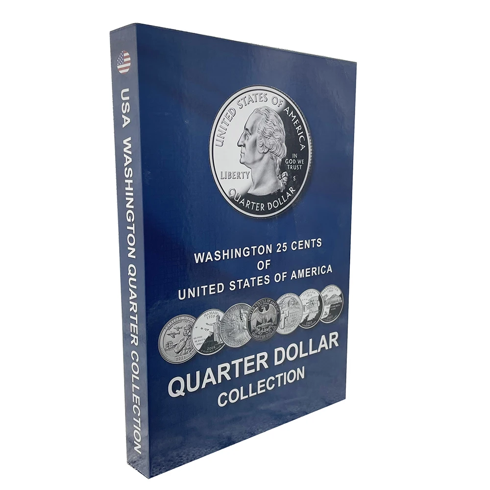 2022 USA Quarter Coin Collecting Album equipped 120 capsule and writing stickers