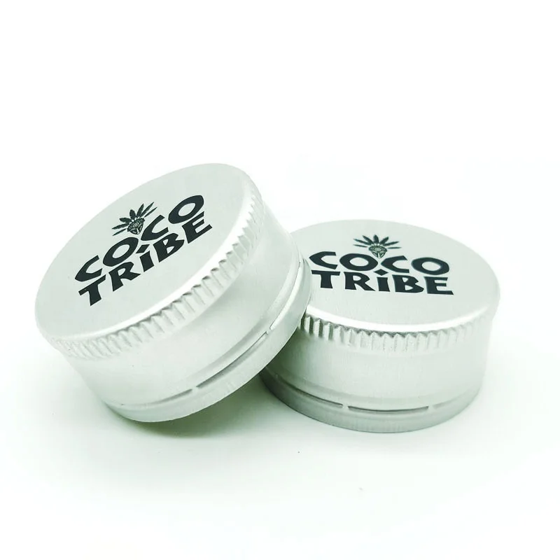 28mm Ropp Closures Caps For Glass Bottle Metal Screw Lids Caps Closures  From China Factory