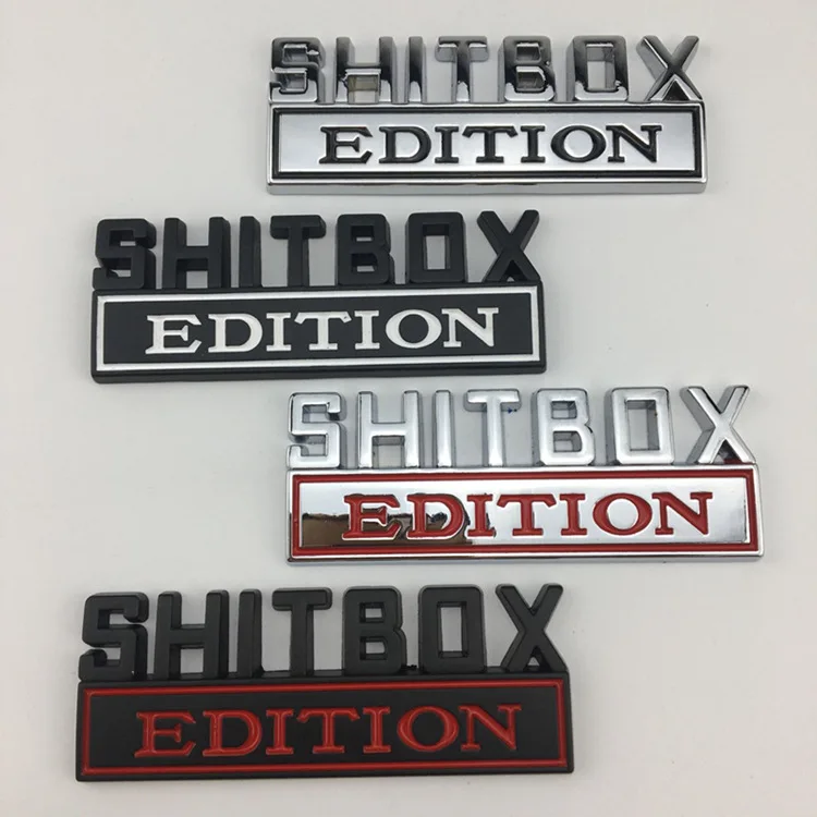 Auto metal leaf plate logo TRUMP EDITION modified body badge plate