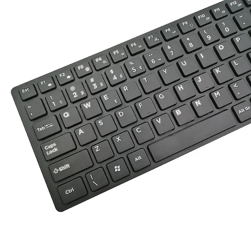 
In stock Desktop 104 keys mini Ergonomics 2.4 g wireless keyboard 
