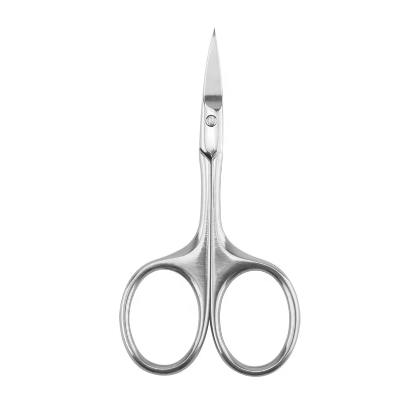 Professional Stainless Steel Pointed and Rounded Tips Paper Beauty Nose Nasal Safety Grooming Scissors