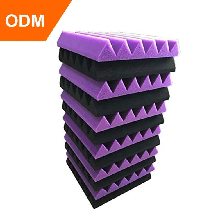Soundproofing wedge soundproof sponge studio sound proof foam panels wall tiles acoustic foam