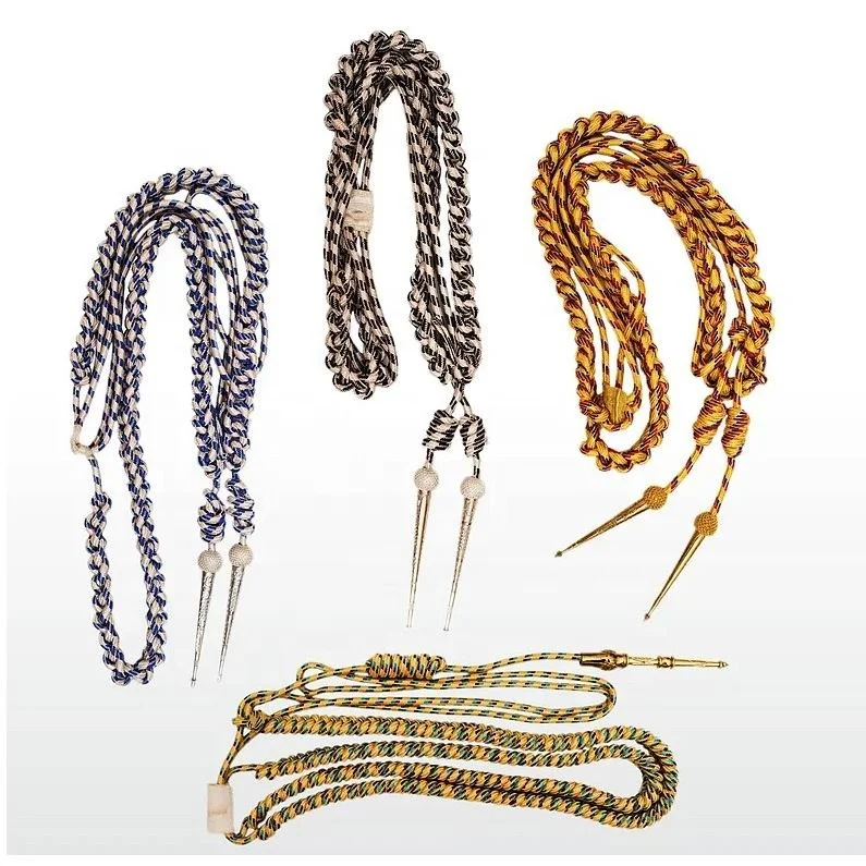 Hot Factory Supplier Custom Braided Gold Mylar Cord for Uniform