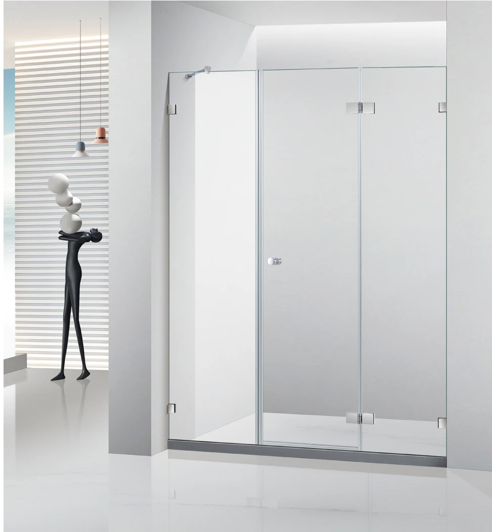 Folding Glass Shower Cabin bathroom simply modern design tempered glass shower doors