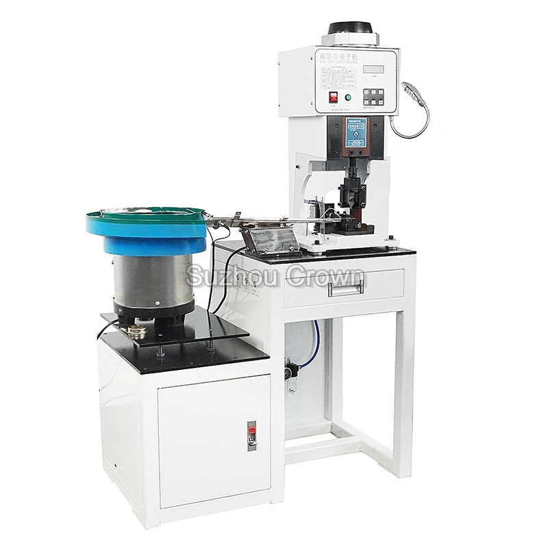 Vibrating Plate Feeding Terminal Crimping Machine Single Bulk Terminal Crimping Machine
