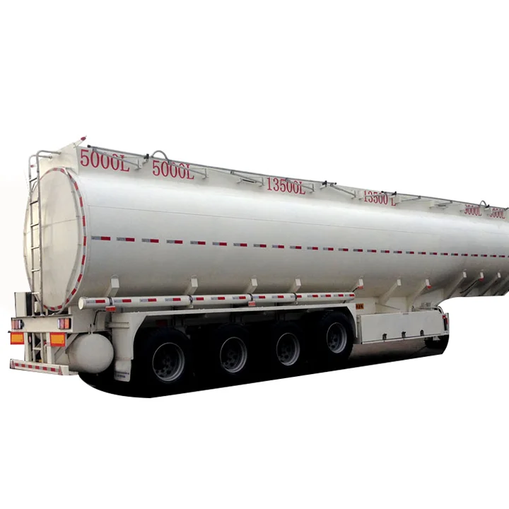 4 axles fuel tank trailer capacity palm oil 50000L shipping single compartment trailers for sale