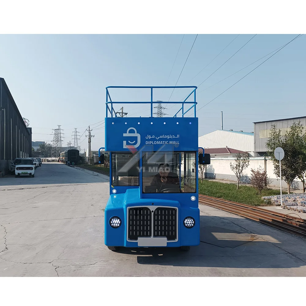 Factory direct sale 12 seats  mini Electric  Double Decker Sightseeing and amusement Bus