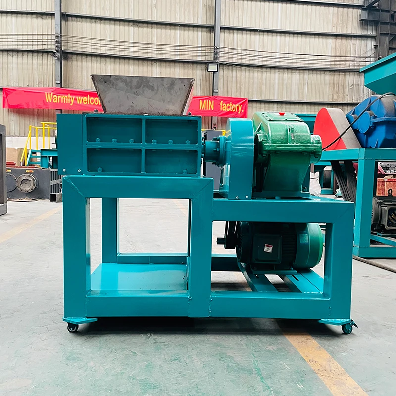 Low noise small tire shredder machine large tire shredder machine plastic recycling shredder machine