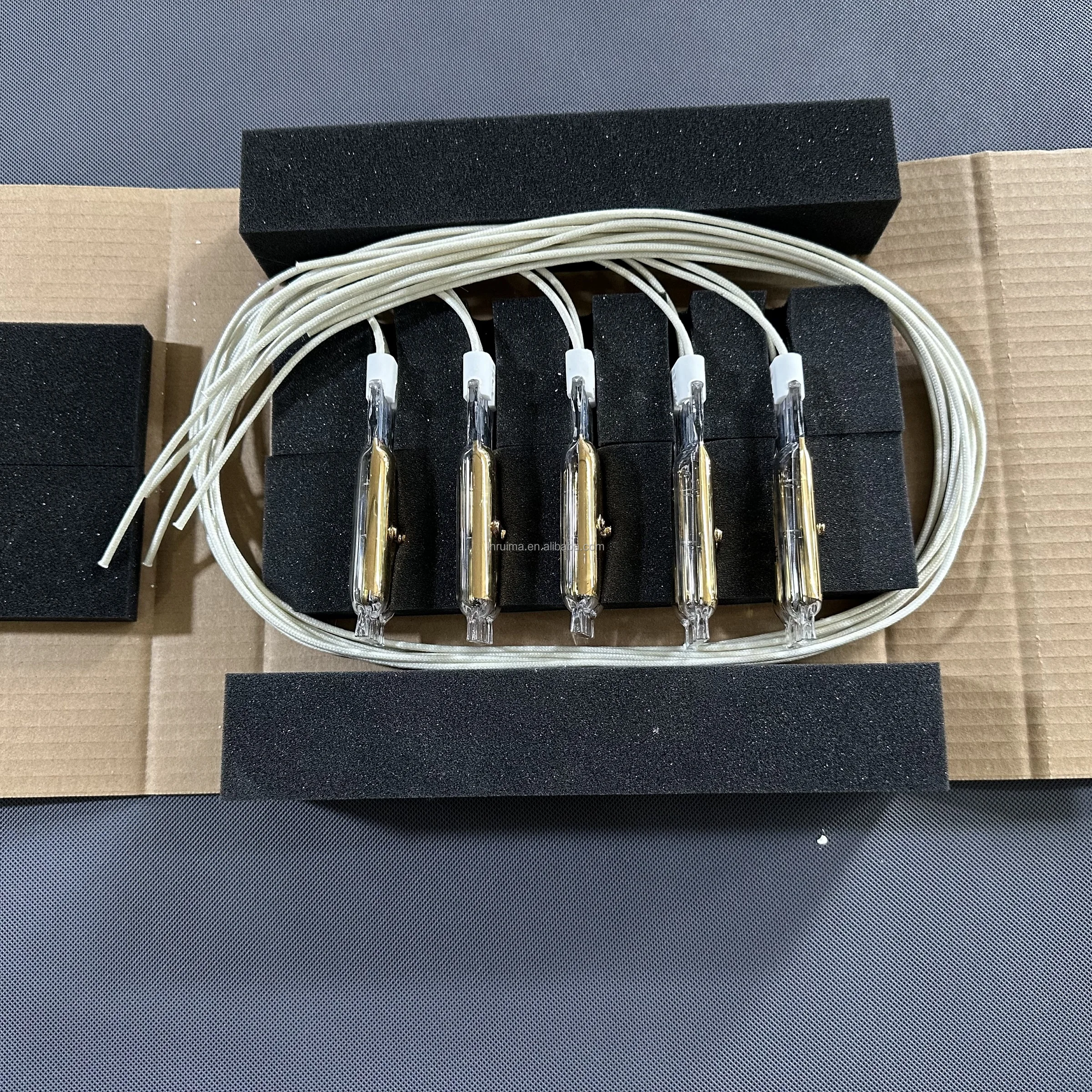 REMA mini Twin tube gold reflector infrared heater lamp for semiconductor
