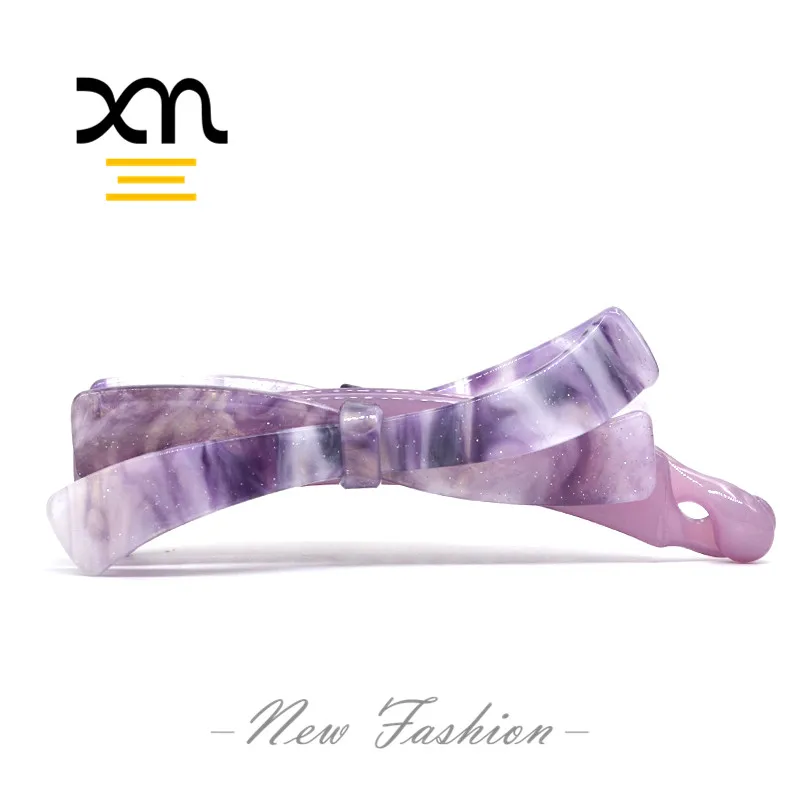 fancy acetate acrylic bow hair clips for women girls hair accessories banana clips for fine hair grips large resin hairclips big