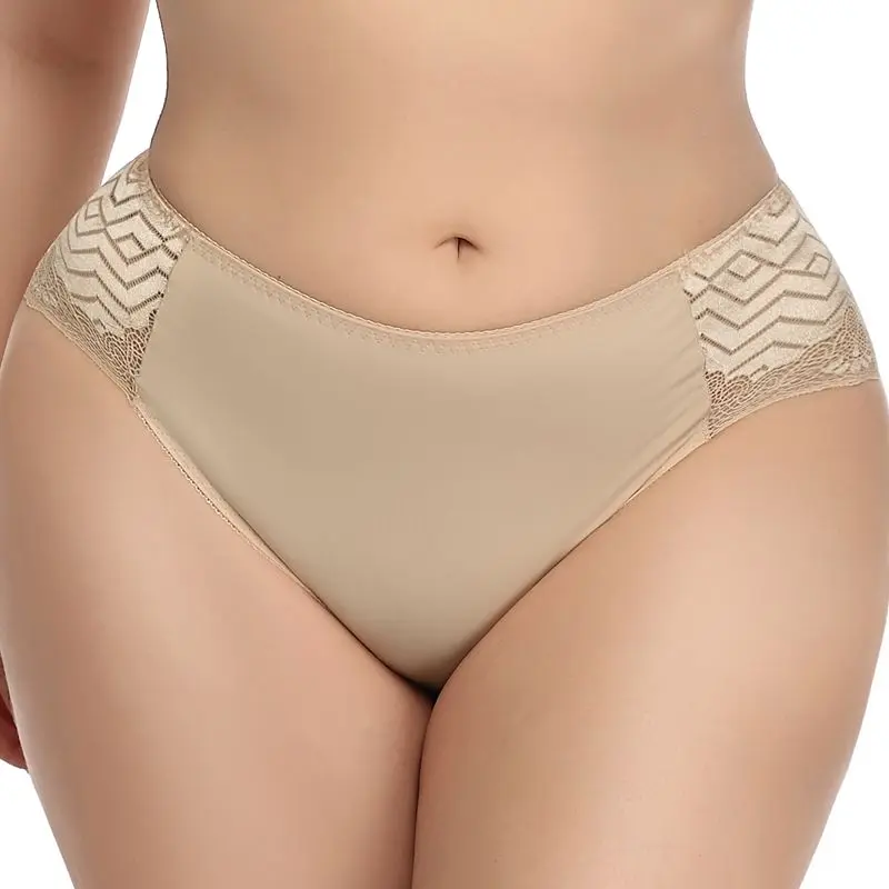 comfort high waist panties brief sexy ladies hot panties breathable lace plus size panties