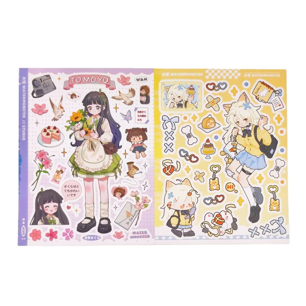 Kawaii Die Cut наклейки для упаковки этикеток милый и элегантный дизайн