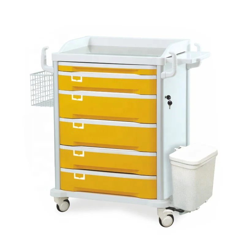 Fast delivery medical ABS with drawer locker trolley