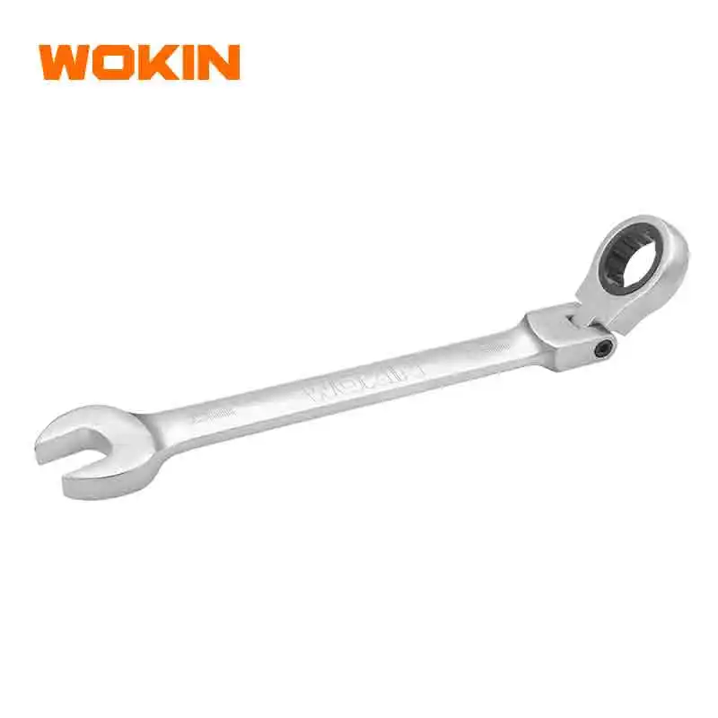 WOKIN 151608 Industrial Flexible Head Combination Wrench Ratchet Spanner
