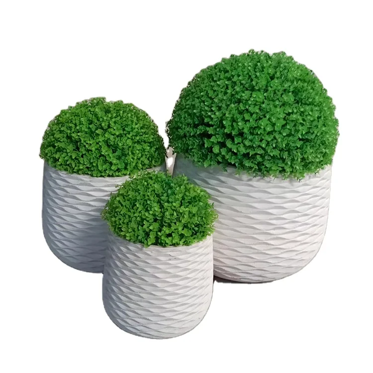 BRICE New design  home modern balcony decoration larger fiber clay pot floor big planter flower pots