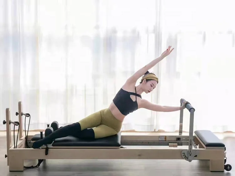 Высокое качество пилатес студия реформатор белый клена реформатор пилатес оборудование для продажи тренажерный зал пилатес реформатор SRP01-1