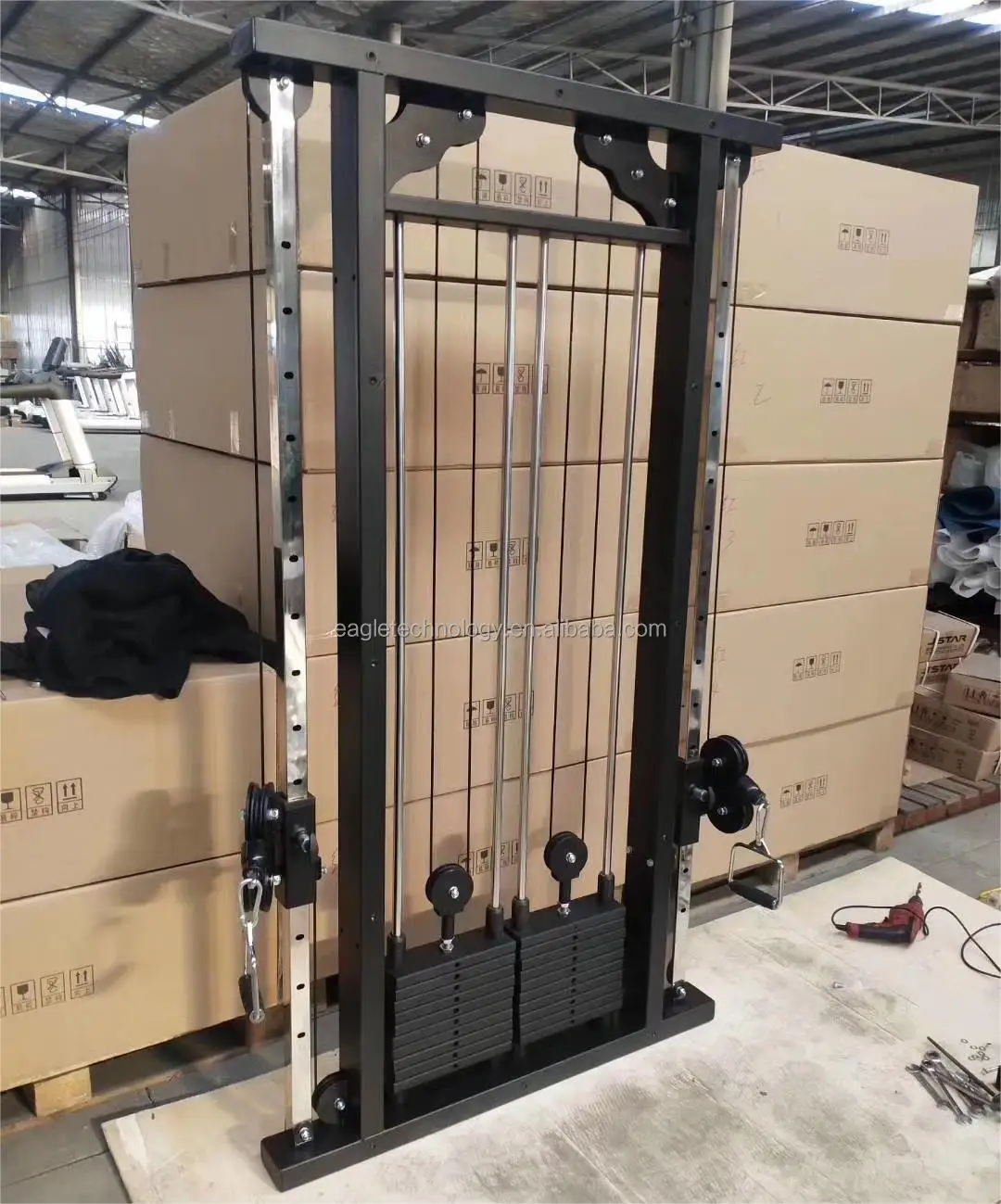 YG-1076 Hot sale wall mounted trainer wall cable machine wall mounted cable machine for sale gym equipment