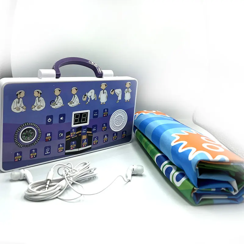 SA20 Islamic product Smart Interactive Prayer Kit with Earphone Children Learning Prayer Toys sejadah muslim kit with mat